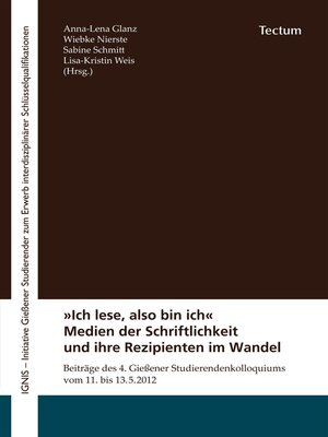 cover image of "Ich lese, also bin ich"